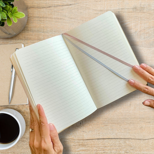 Personalized Hardcover Vegan Leather Journal - Custom Imprinted