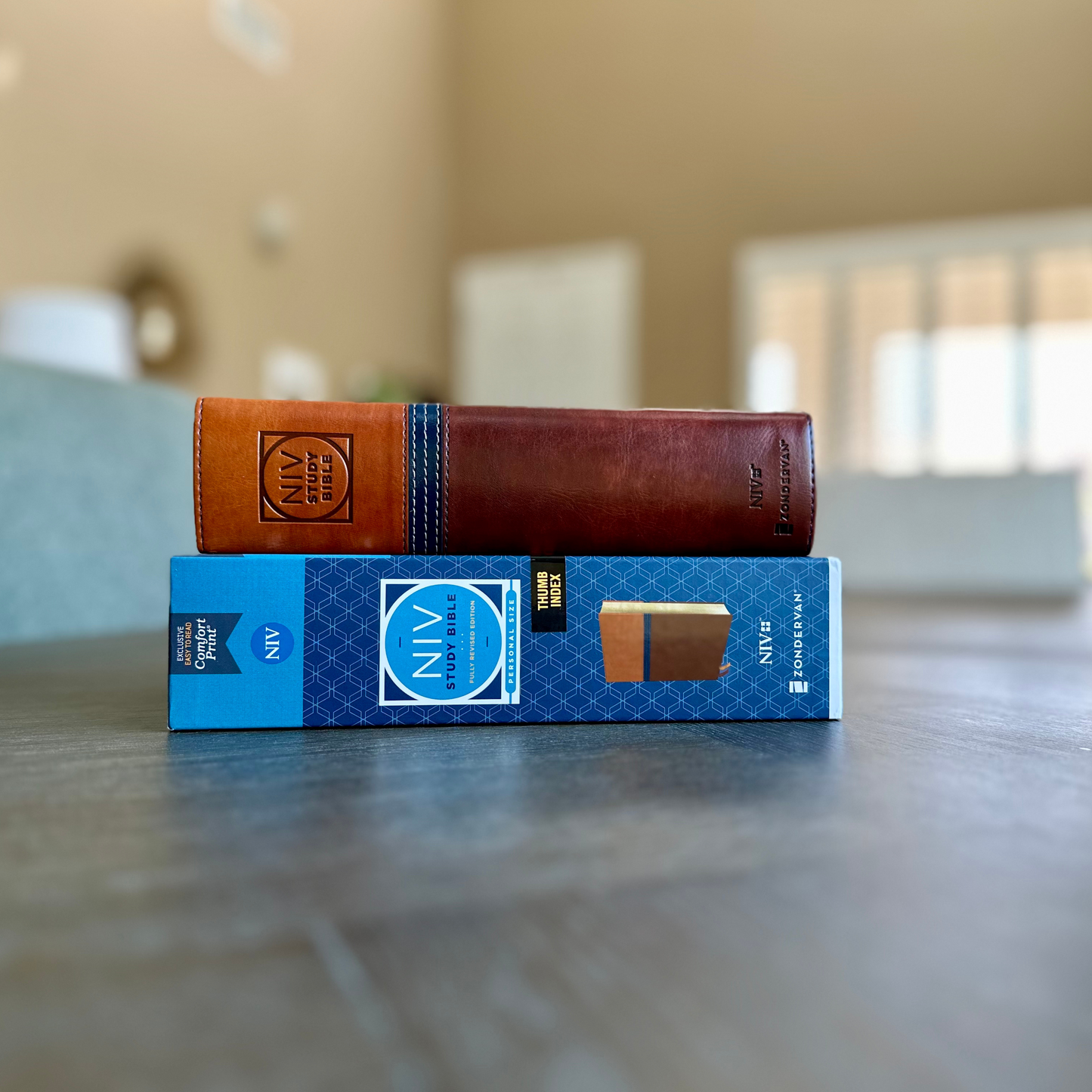 Personalized New International Version (NIV) Study Bible - Engraved