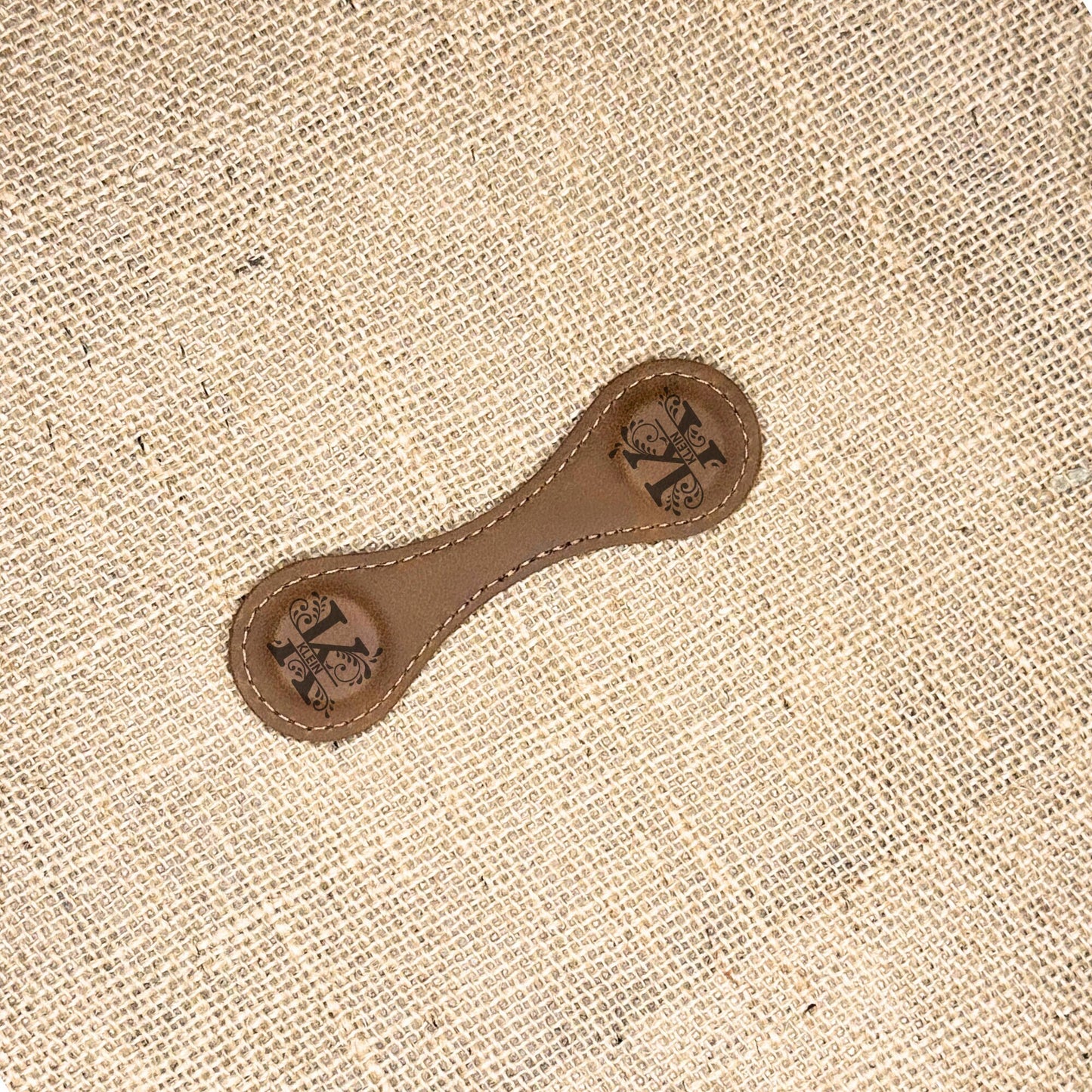 Personalized Magnetic Leather Bookmark - Engraved