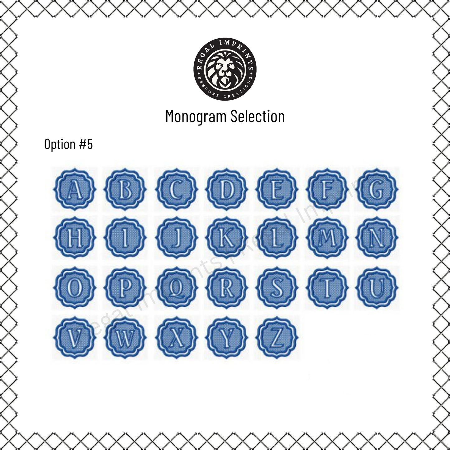 Personalized Luxury Hand Towel with Elegant Custom Embroidered Monogram