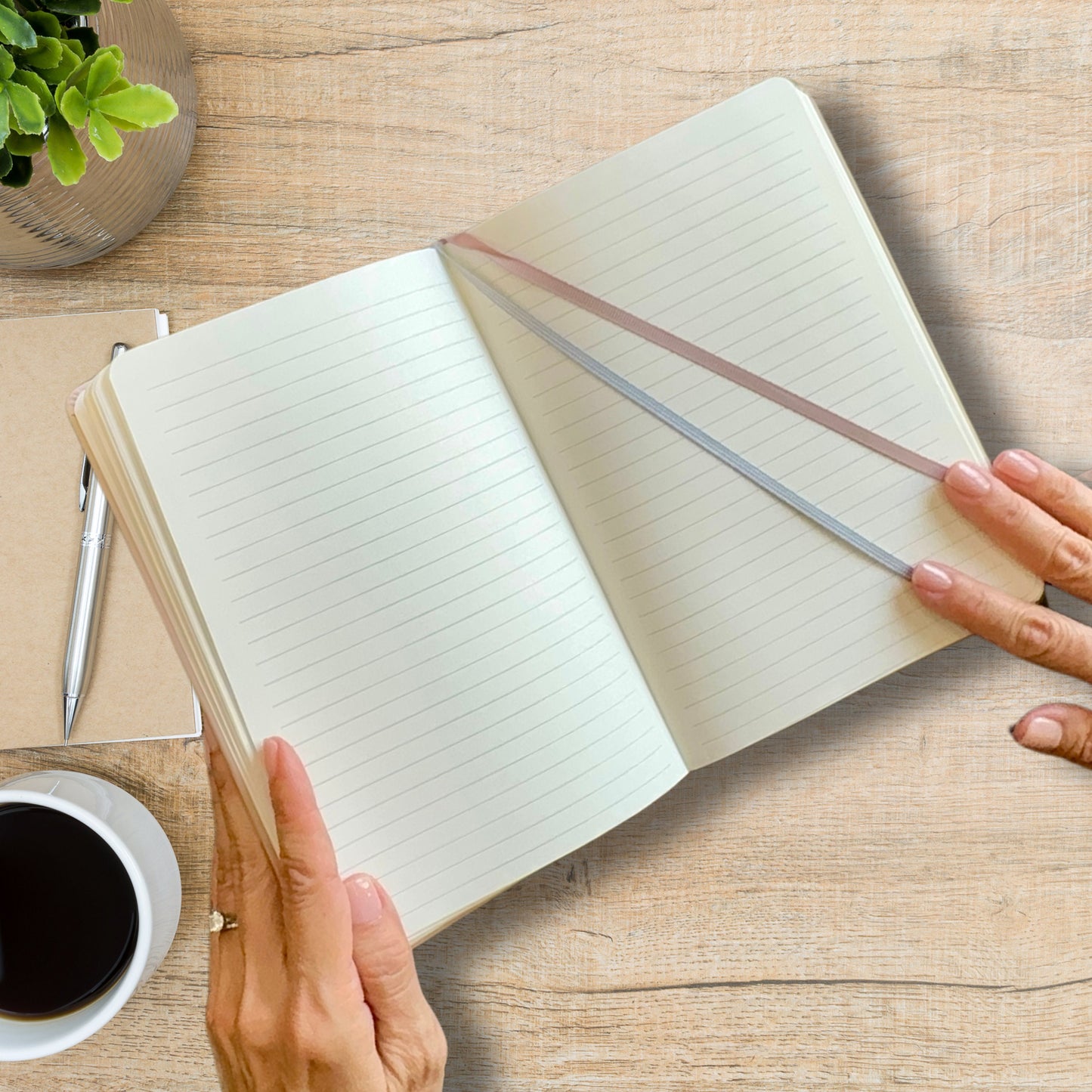 Personalized Hardcover Vegan Leather Journal - Engraved