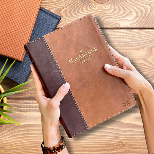 Personalized New American Standard Bible (NASB) MacArthur Study Bible, 2nd Edition - Engraved