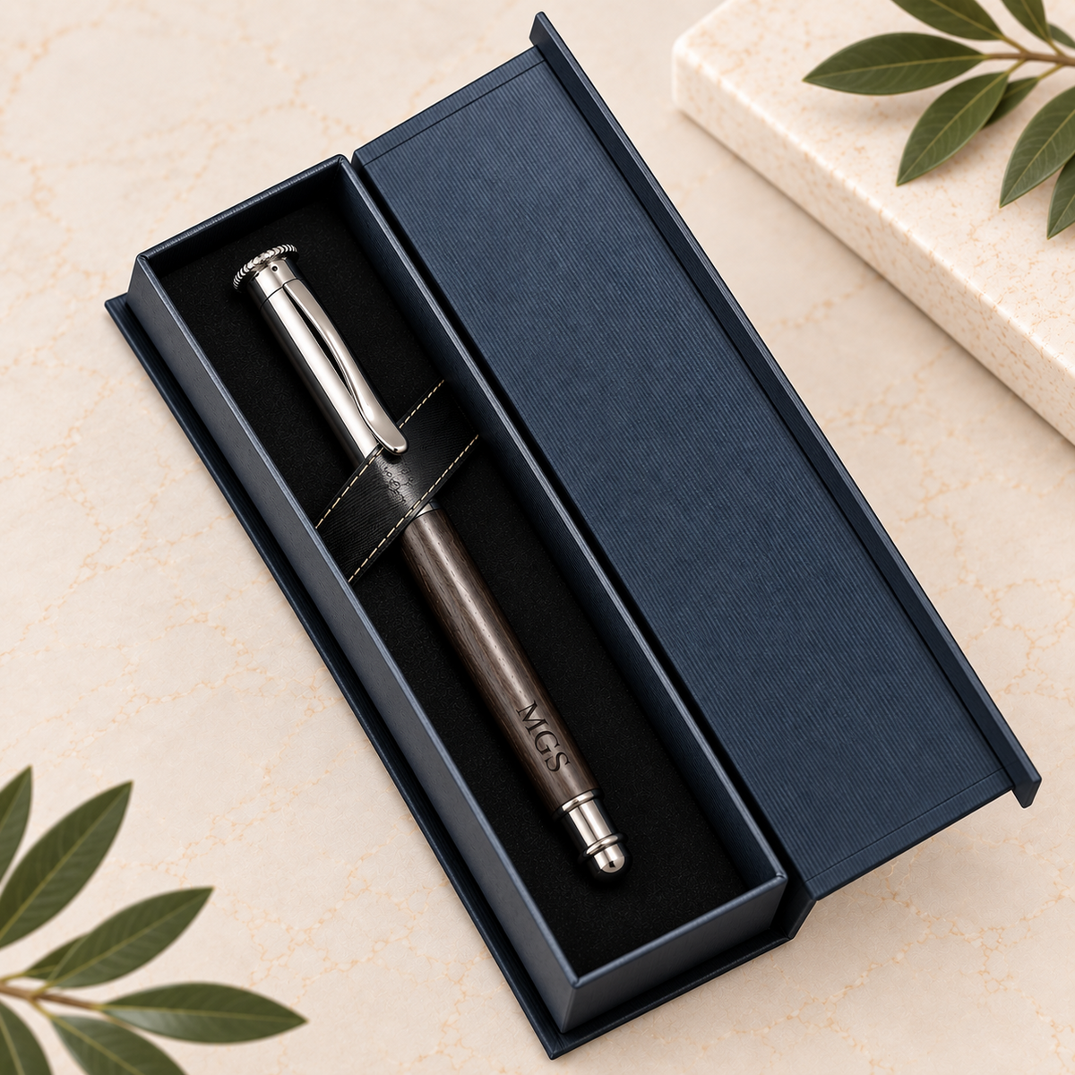 Personalized Engraved Hardwood Rollerball Pen