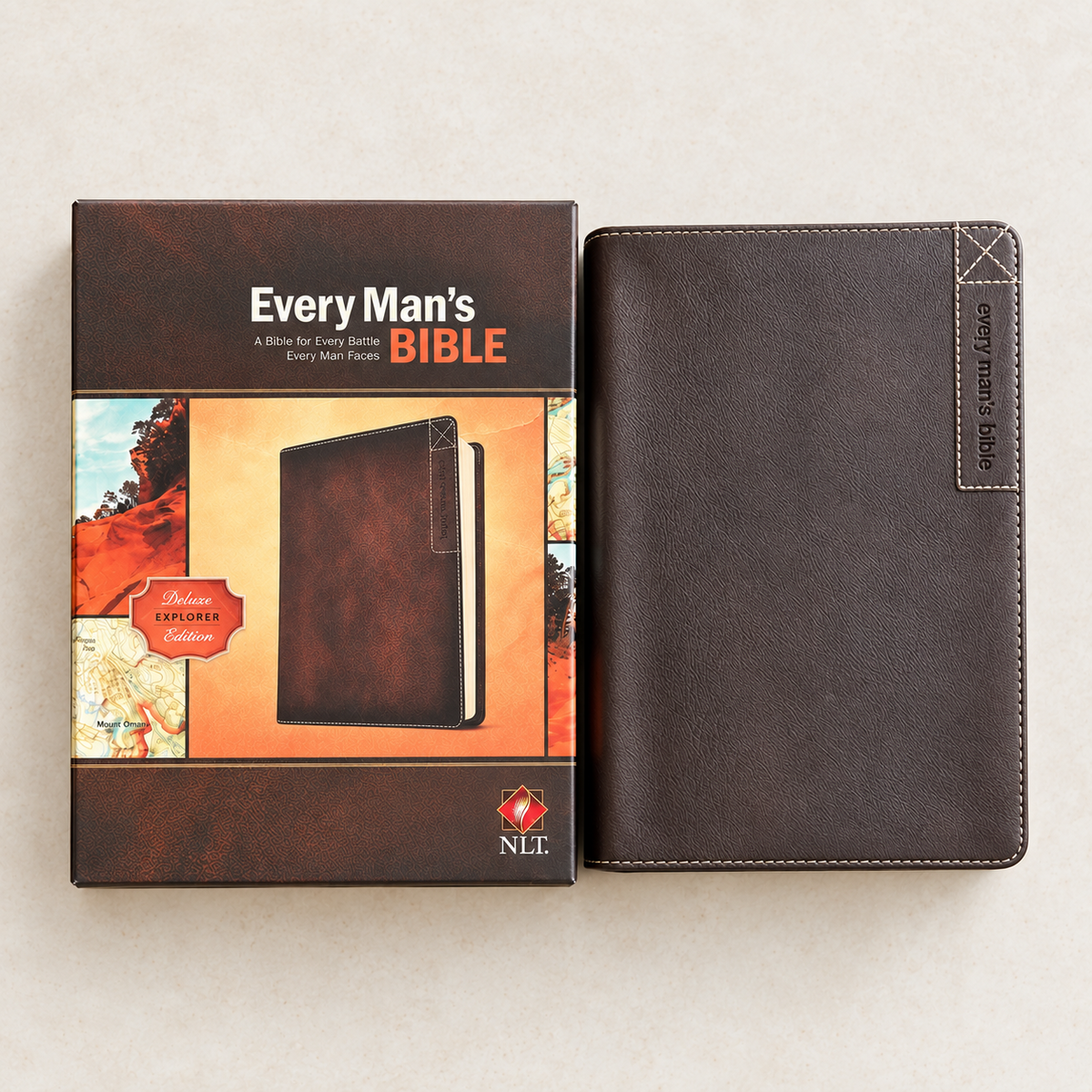 Personalized Every Man's Bible New Living Translation (NLT) - Engraved