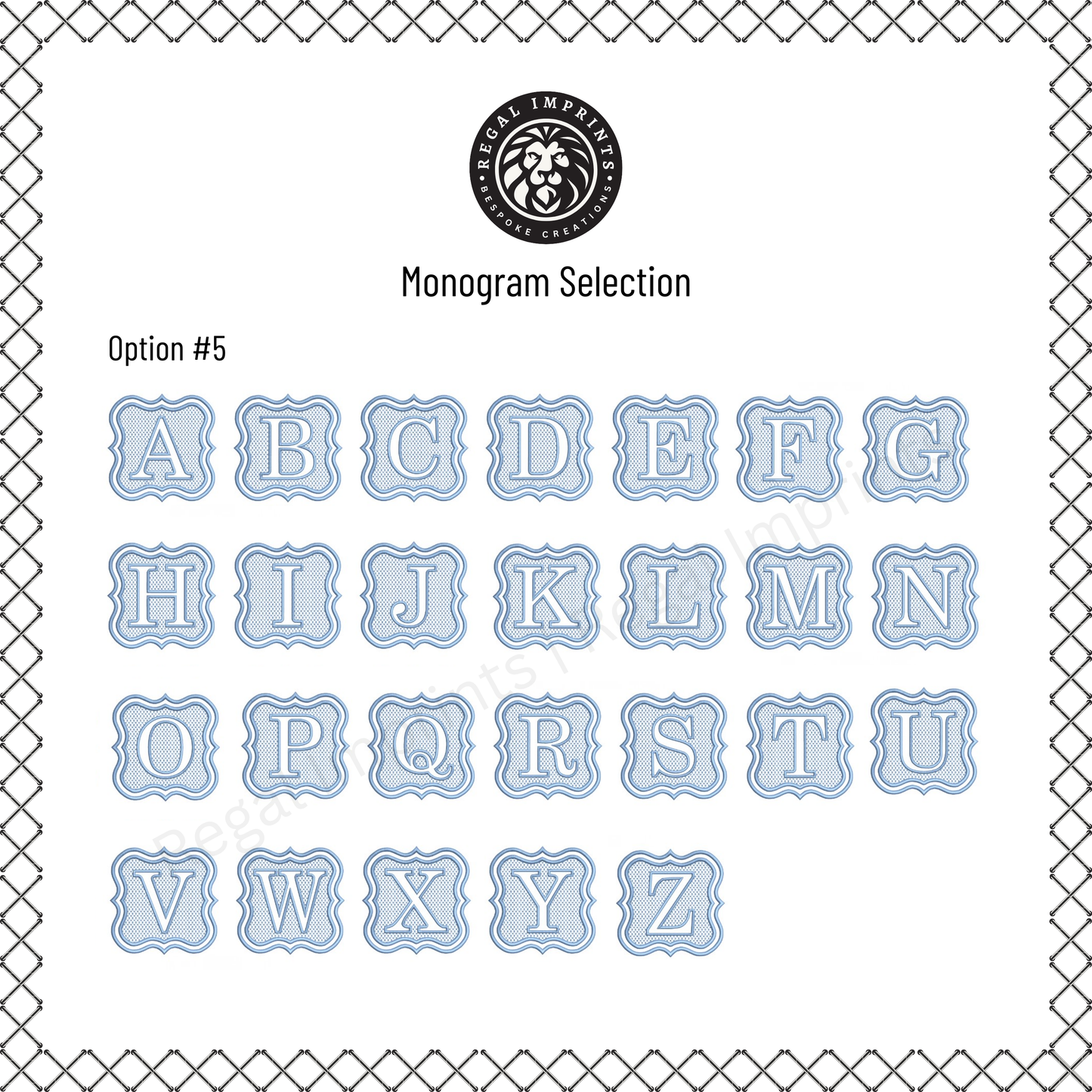 Personalized Luxury Hand Towel with Elegant Custom Embroidered Monogram