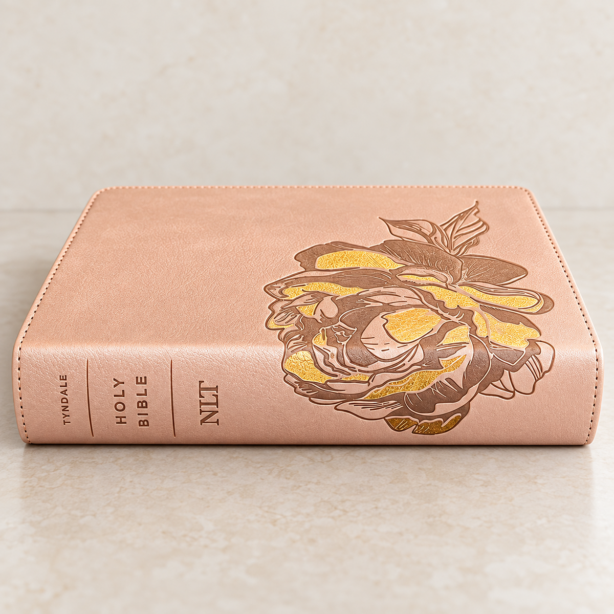 Personalized Rose Gold Compact New Living Translation (NLT) Bible - Engraved