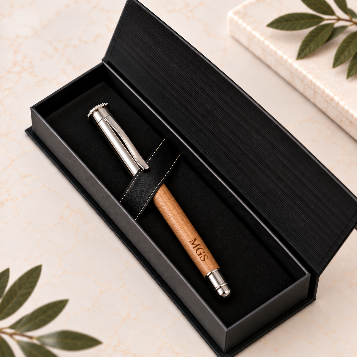 Personalized Engraved Hardwood Rollerball Pen